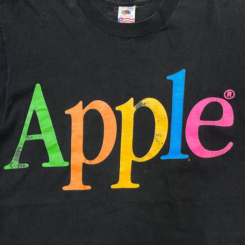 APPLE MULTI COLOR LOGO FRUIT OF THE LOOM LARGE