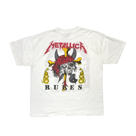METALLICA RULES WORLD TOUR 1992 WHITE XL 4310 0304