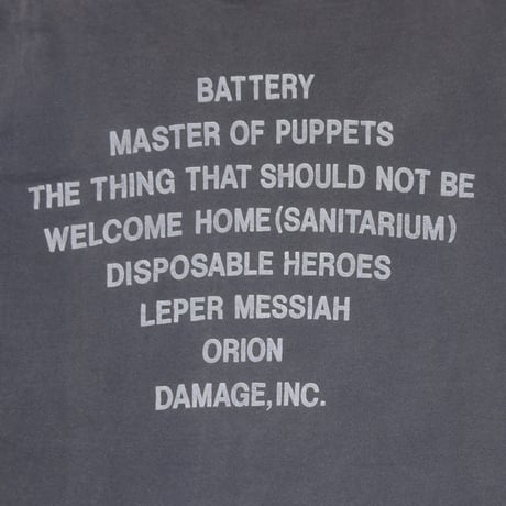 METALLICA MASTER OF PUPPETS FITS XL 0770