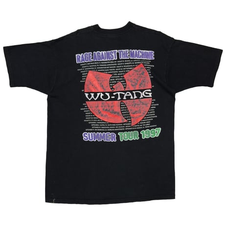 RAGE AGAINST THE MACHINE WU-TANG CLAN SUMMER TOUR '97 FRUIT OF THE LOOM XL 4669
