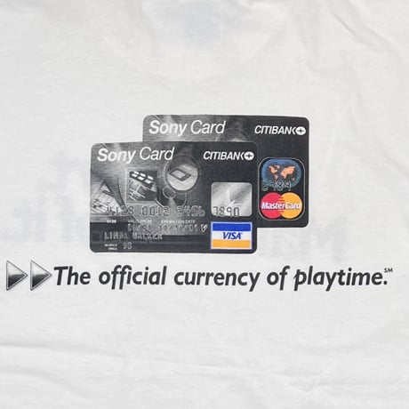 SONY CARD VISA MASTER LIFE'S SHORT MAKE FUN OF IT WHITE GILDAN XL 9926