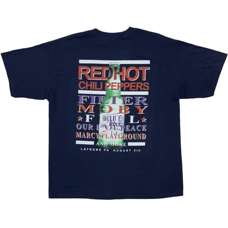 RED HOT CHILI PEPPERS ROLLING ROCK TOWN FAIR NAVY GILDAN XL 4455