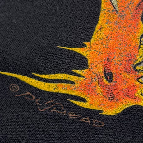 METALLICA SIDE FLAMING PUSHEAD VAMPIRE SKULL GIANT BY TEEJAYS XXL 1128