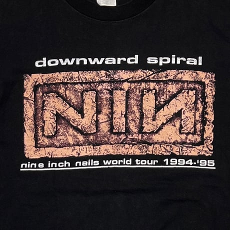 NINE INCH NAILS the downward spiral WORLD TOUR 94-95 FRUIT OF THE LOOM XL 6926