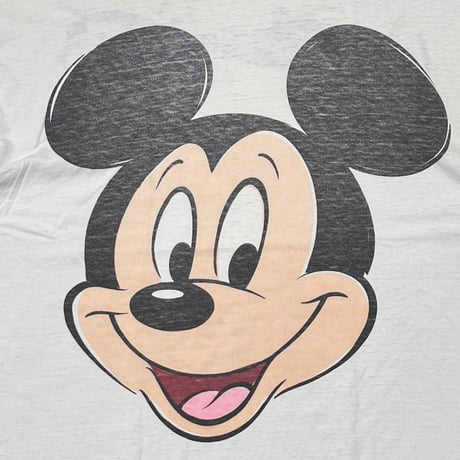 DISNEY VINTAGE MICKEY BIG FACE WHITE XL 7217