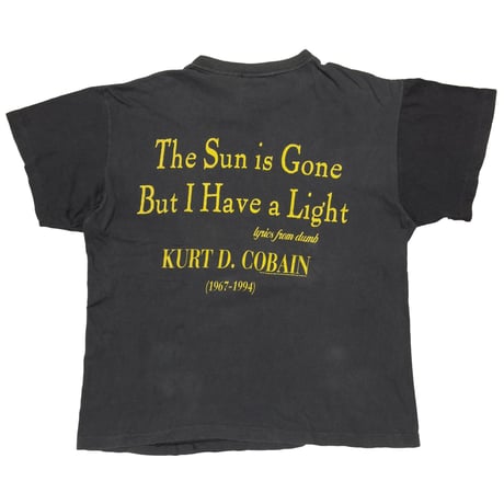 NIRVANA KURT COBAIN MEMORIAL Thw Sun is Gone LARGE 7049