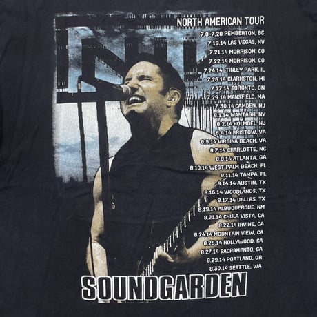 NINE INCH NAILS NORTH AMERICAN TOUR WITH SOUNDGARDEN BOX LOGO ALSTYLE MEDIUM 0631