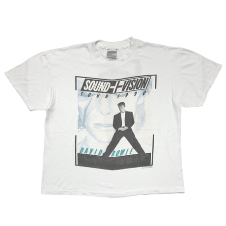 DAVID BOWIE SOUND + VISION TOUR 1990 WHITE BROCKUM LARGE 6528