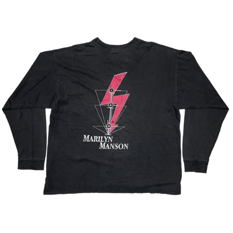 MARILYN MANSON THE LONG HARD ROAD OF HELL LS TEE BLACK XL 6592