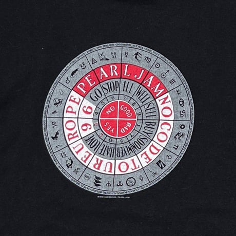 PEARL JAM 1996 NO CODE TOUR EUROPE DOUBLE SIDE FITS XL 4298