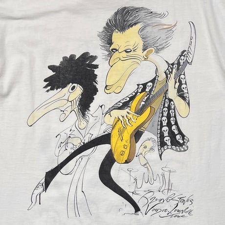 THE ROLLING STONES 1994 Gerald Scarfe WHITE BROCKUM XL 9116