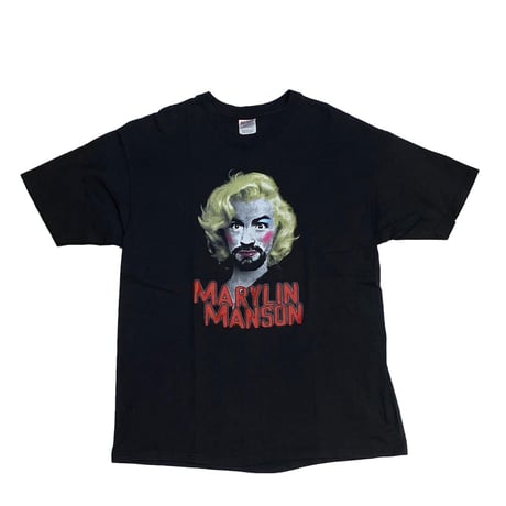 MARILYN MANSAON BOOTLEG MARILYN MONROE CHARLES MANSON TEE HANES XL  0219