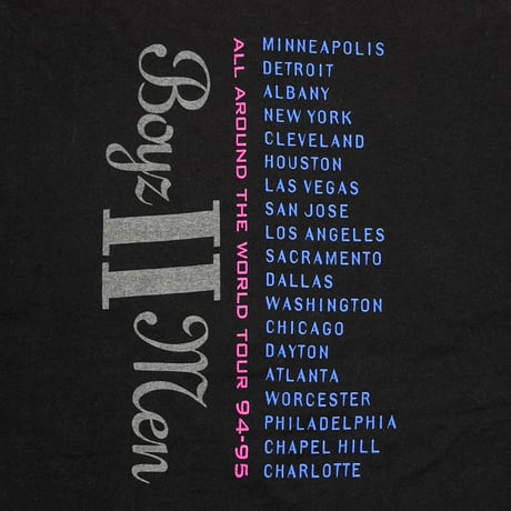 BOYZ Ⅱ MEN 1994 ALL AROUND THE WORLD TOUR 94-95 Hanes XL 9523
