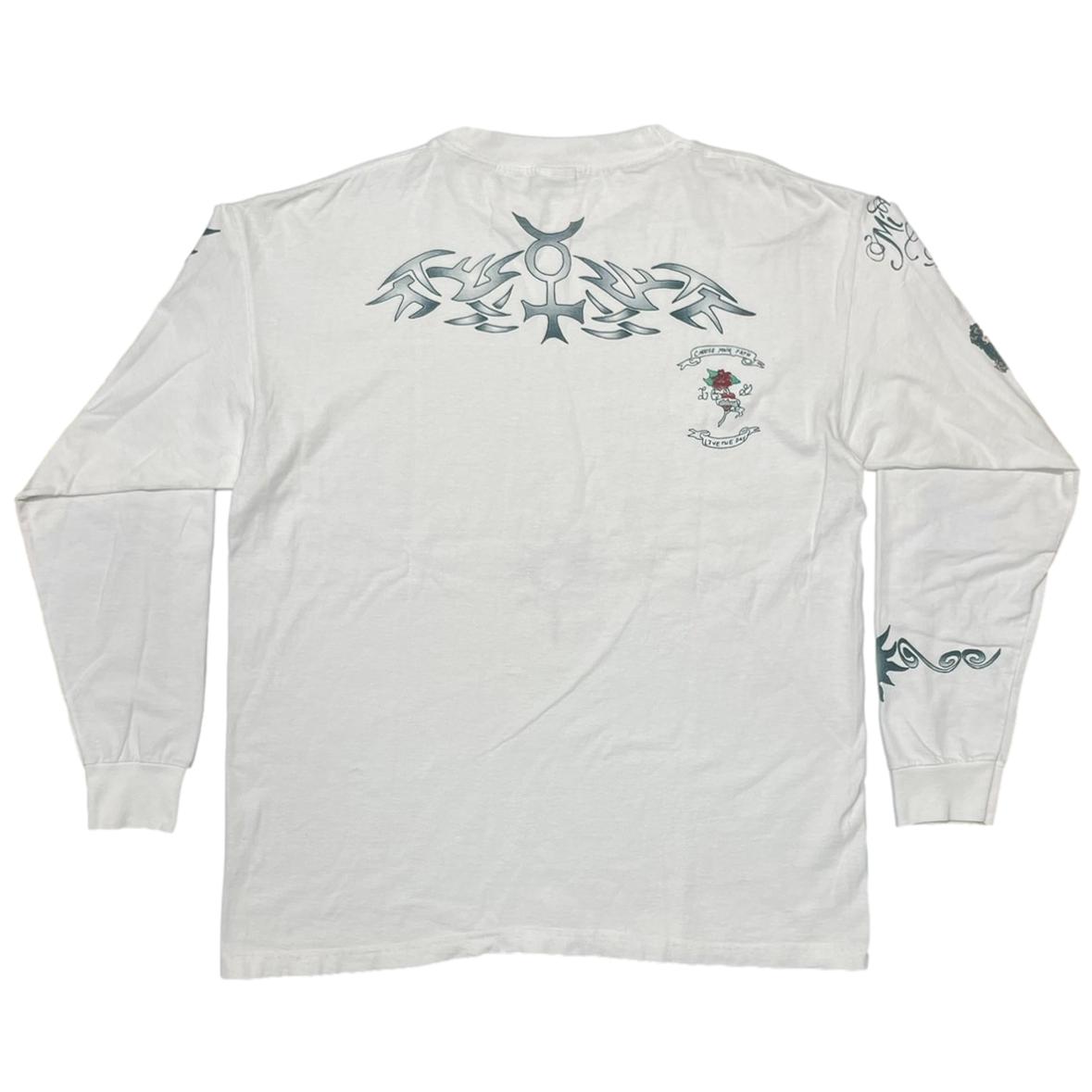 トップス DENNIS RODMAN TATTOO LS NATURAL LARGE 9/22 日曜入荷の社長Tシャツ 緊急!! デニスロッドマン TATTOO LS ロン
