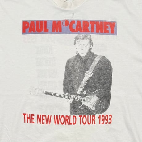PAUL McCARTNEY THE NEW WORLD TOUR 1993 WHITE XXL 8827