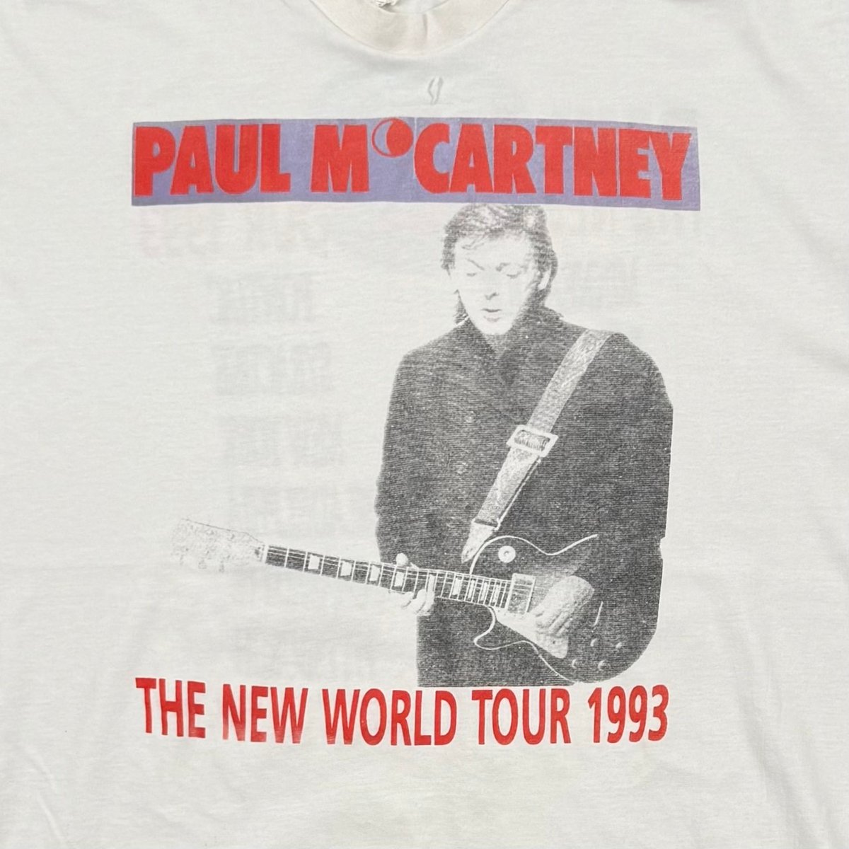PAUL McCARTNEY THE NEW WORLD TOUR 1993 WHITE XX