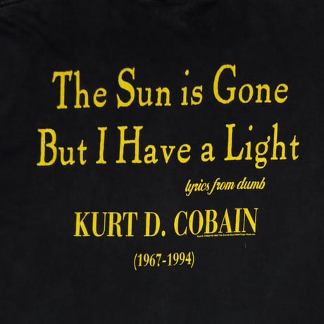 NIRVANA KURT COBAIN MTV UNPLUGGED THE SUN IS GONE giant XL 9989