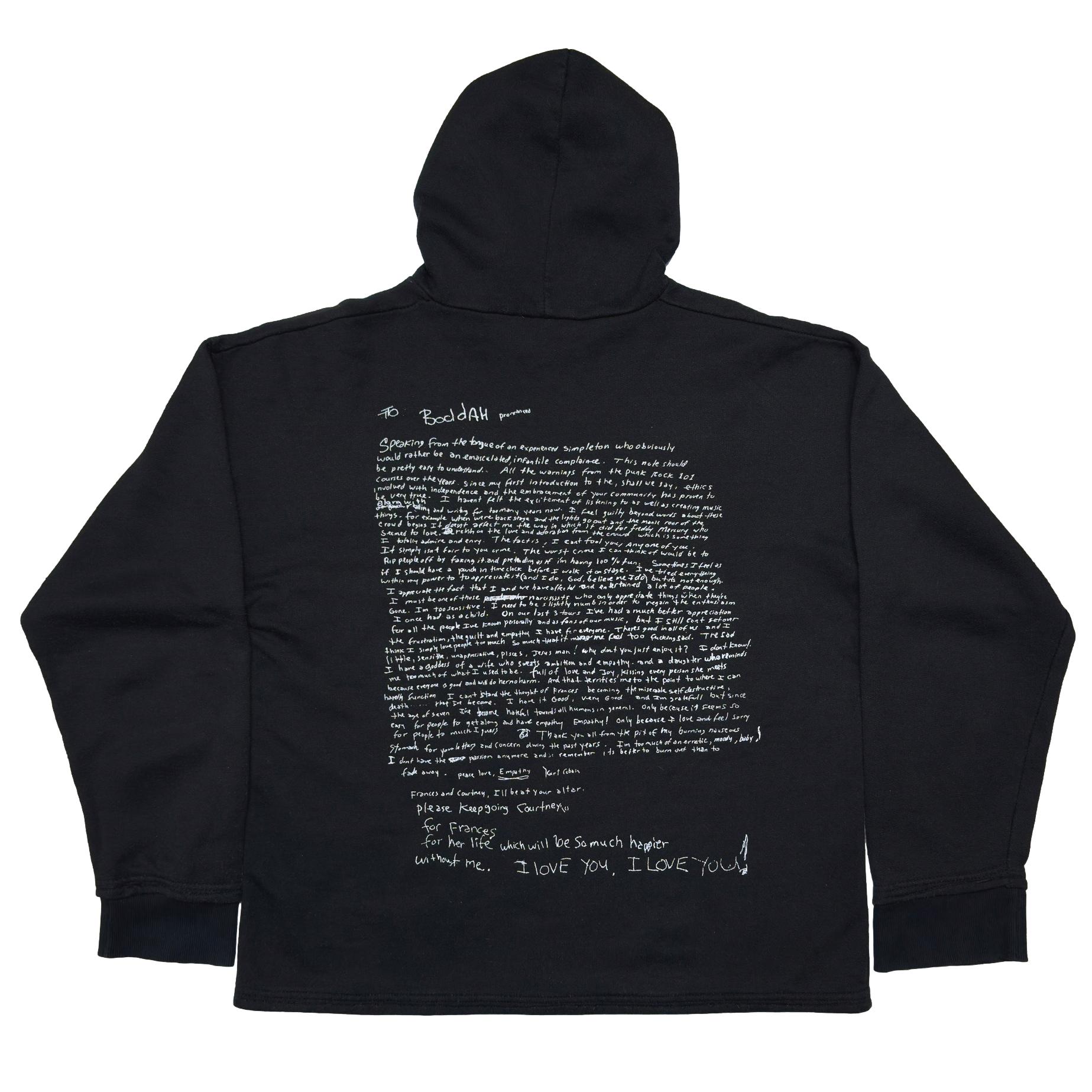 NIRVANA KURT COBAIN MEMORIAL HOODIE FITS XL 259