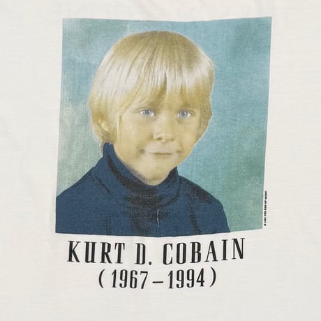 NIRVANA KURT COBAIN MEMORIAL CHILD WHITE GIANT XL 8419