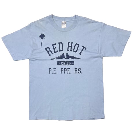 RED HOT CHILI PEPPERS COLLEGE LOGO LIGHT BLUE GILDAN LARGE 1501