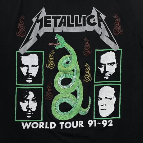 METALLICA RULES WORLD TOUR 1991-1992 FITS XL