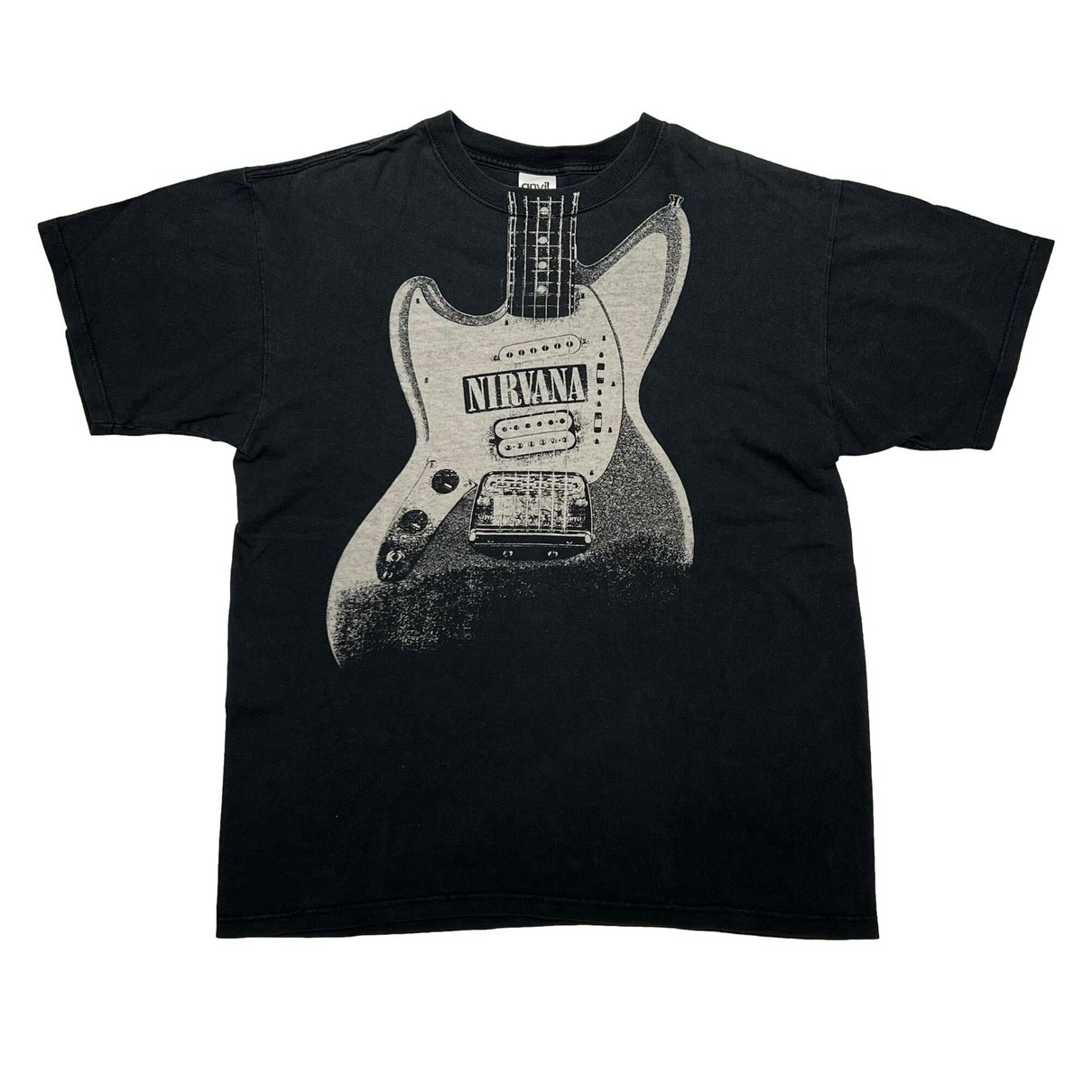 NIRVANA GUITAR TEE ANVIL LARGE 5795 | greatLAnd