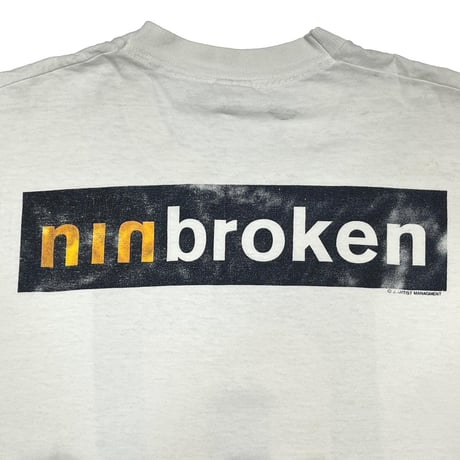NINE INCH NAILS ninbroken WHITE FRUIT OF THE LOOM XL 3718