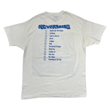 NIRVANA NEVERMIND 1992 WHITE GIANT XL 0635
