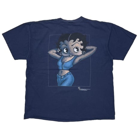 BETTY BOOP 1997 BW LOGO BETTY BOOP WEAR TOMMY HILFIGER PARODY NAVY CHANGES XL 9103