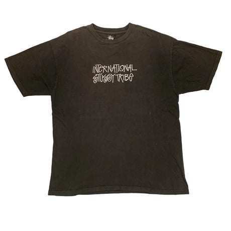 STUSSY INTERNATIONAL STUSSY TRIBE IST BOY TEE BLACK LARGE 4954