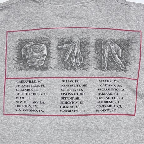 RUSH PRESTO TOUR 1990 ASH GREY SCREEN STARS XL 2282