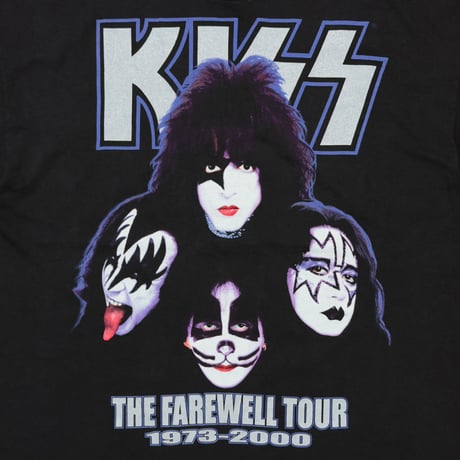 KISS THE FAREWELL TOUR 1973-2000 LEGENDS NEVER DIE STEDMAN BY HANES XXL 4490