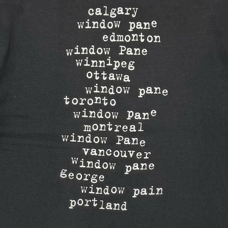 PEARL JAM WINDOW PAIN FRUIT OF THE LOOM XL 8010