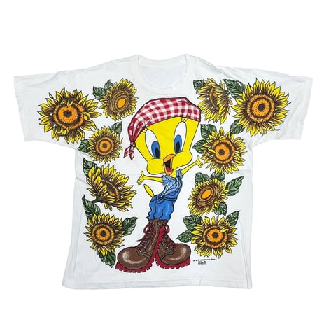 LOONEY TUNES TWEETY 1995 SUN FLOWER OVP TEE FITS XL 9443