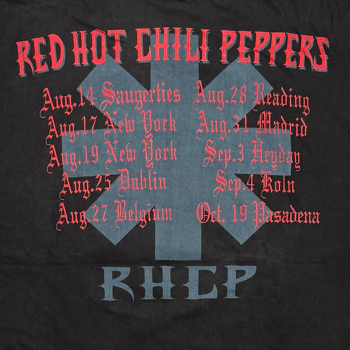 RED HOT CHILI PEPPERS EUROPEAN TOUR GIANT FITS