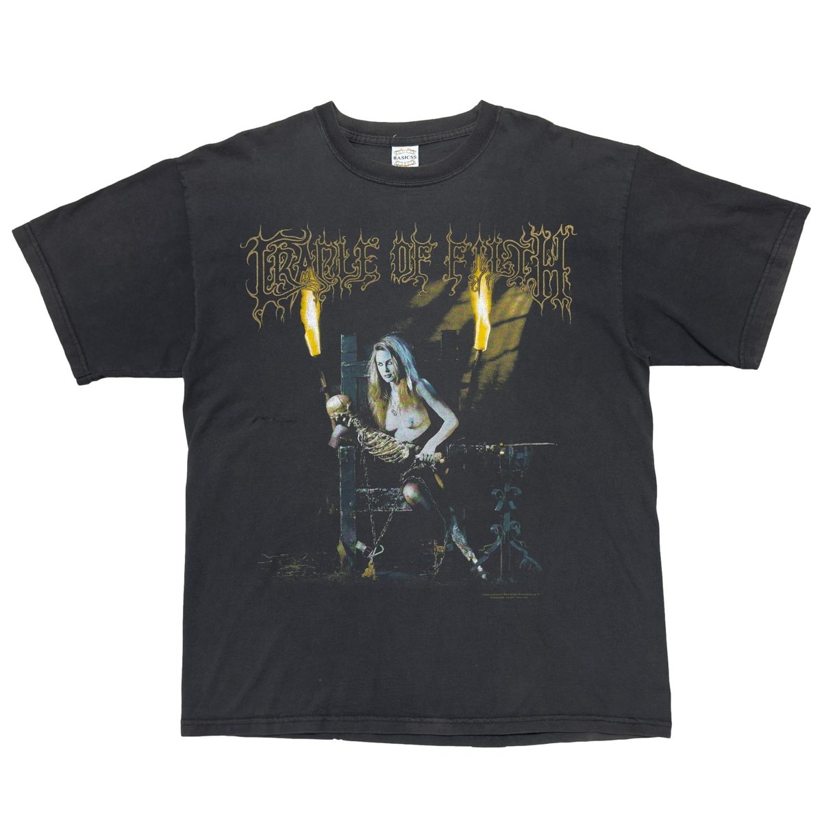 ミュージシャン CRADLE OF FILTH DEAD GIRLS DON'T SAY NO CRADLE OF FILTH 1997 T-shirt Vintage / Dead Girls Don't Say No