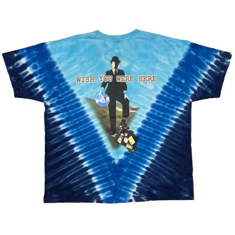PINK FLOYD WISH YOU WERE HERE TIE DYE BLUE FITS XXL 6981
