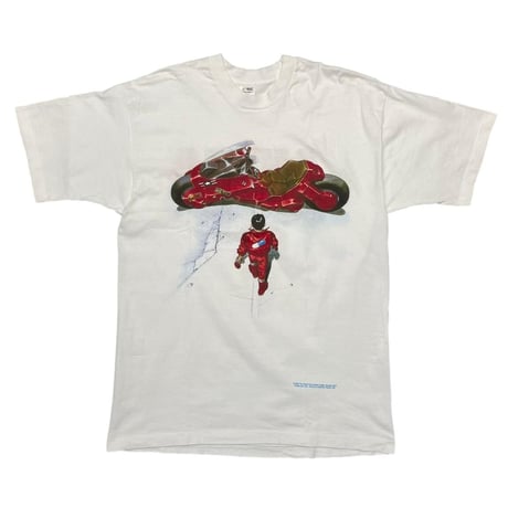 AKIRA 1988 KANEDA BIKE TEE WHITE FRUIT OF THE LOOM LARGE 5776