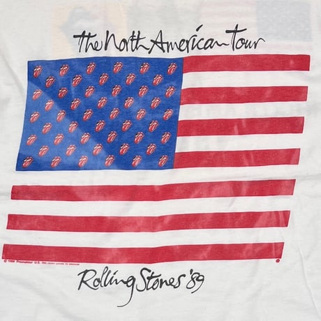 THE ROLLING STONES 1989 THE NORTH AMERICAN TOUR WHITE FITS XL 1474