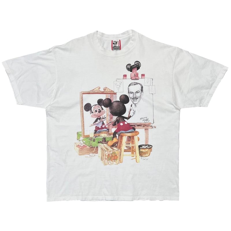 90s Disney Noman Rockwell ミッキーTシャツ DISNEY VINTAGE MICKEY