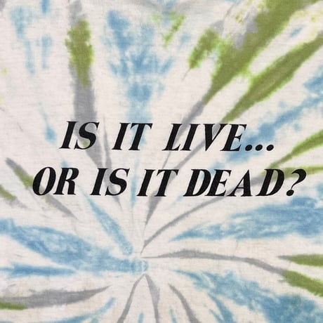 GRATEFUL DEAD MAXELL PARODY LS IS IT LIVE... OR IS IT DEAD? TIEDYE ANVIL XL 2204