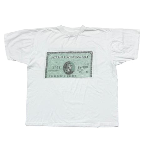 AMERICAN EXPRESS CARD DOUBLE SIDE FRANCISCO M CASTRO WHITE XL 8876
