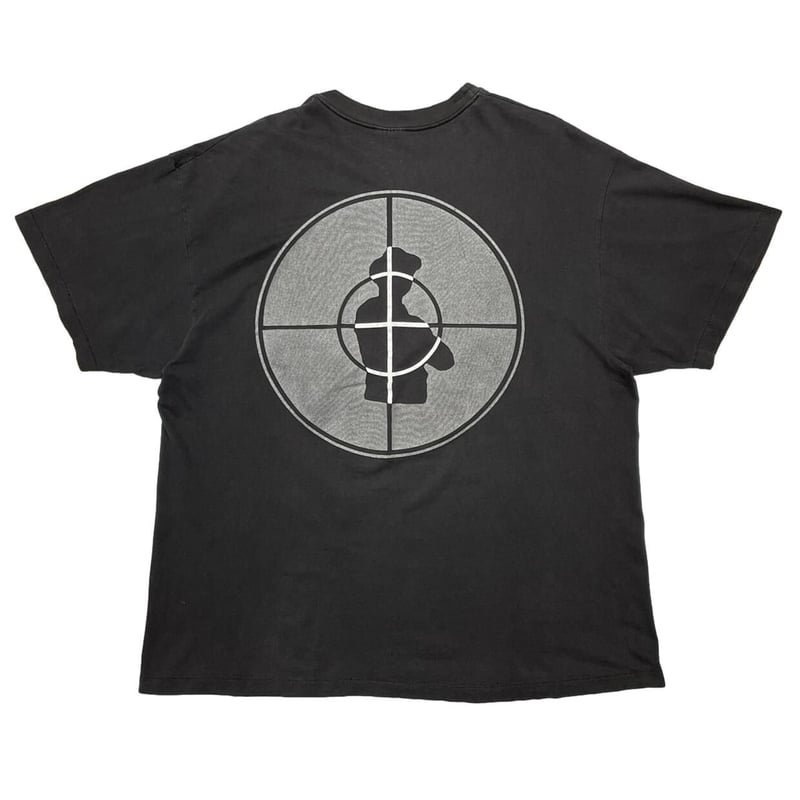 91年製 Public Enemy ヴィンテージ Tシャツ XL　Hanes PUBLIC ENEMY 1991 TARGET TEE KANYE WEST WEARING