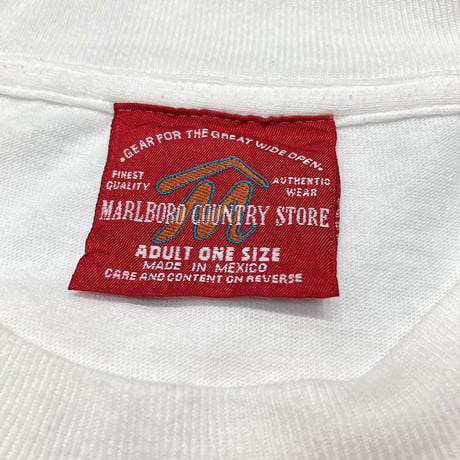 Marlboro COWBOYS STILL... KICK BACK POCKET TEE WHITE FITS XL 9972