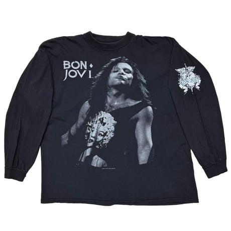 BON JOVI 1989 MONOCHROME PORTRAIT LS MONROE SLEEVELESS WEARING XL 8350