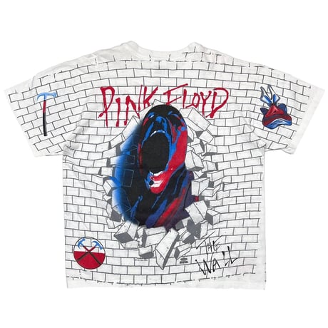 PINK FLOYD 1989 THE WALL OVP WHITE HANES LARGE 9611