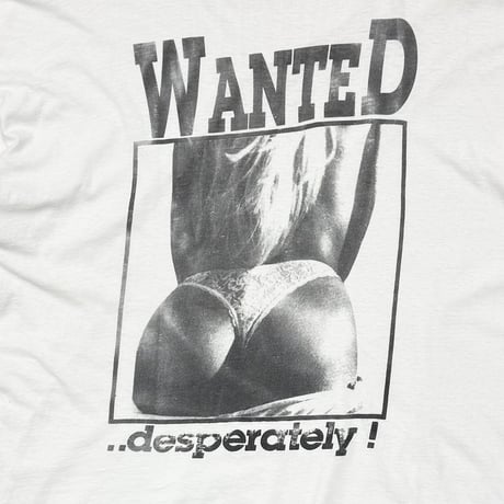 OLD & VINTAGE WANTED MONOCHROME HIP ..DESPERATELY FITS XL 4094