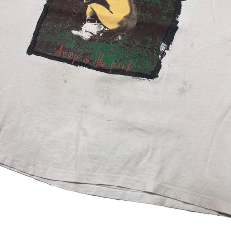 PEARL JAM 1992 DROP IN THE PARK WHITE STEVENSON XL 7230