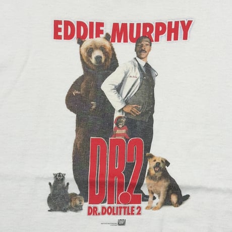 DR.DOLITTLE 2 EDDIE MURPHY MOVIE PROMO WHITE FRUIT OF THE LOOM XL 4379