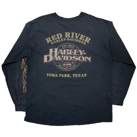 HARLEY DAVIDSON RED RIVER POCKET FLAME LS FITS XL 0740